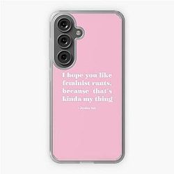 New girl feminist rants white Samsung Galaxy Soft Case