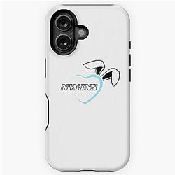 NewJeans Heart Bunny, New Jeans Logo and Mascot Bunny, Kpop NWJNS Merch, Ditto iPhone Tough Case