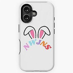 NewJeans Bunny Ears, New Jeans Logo en Mascotte Bunny, Kpop NWJNS Merch, Ditto iPhone Tough Case