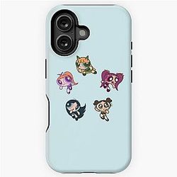 NewJeans Powerpuff Girls Circle iPhone Tough Case