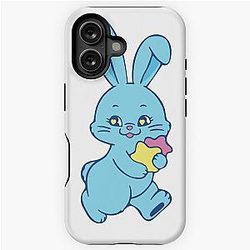 NewJeans Winter Star Bunny in Blue iPhone Tough Case