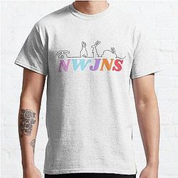 NewJeans K-Pop Group, New Jeans Logo and Mascot Bunny, Kpop NWJNS Merch, Ditto Classic T-Shirt