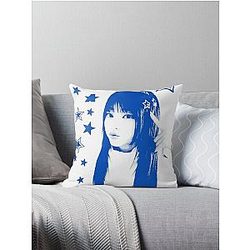 Haerin NewJeans Throw Pillow
