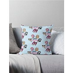 NewJeans Powerpuff Girls Throw Pillow