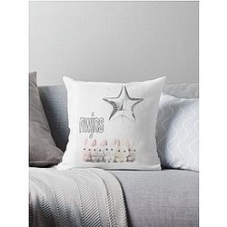 newjeans soft grunge bunny aesthetic Throw Pillow