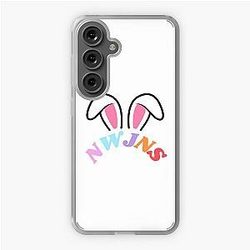 NewJeans Bunny Ears, New Jeans Logo and Mascot Bunny, Kpop NWJNS Merch, Ditto Samsung Galaxy Soft Case