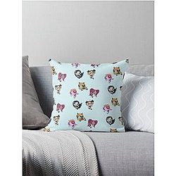 NewJeans Powerpuff Girls Circle Throw Pillow