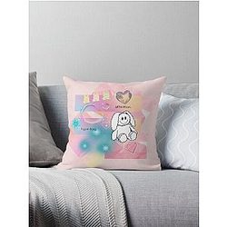 Inspired by... NewJeans songs 'Hype Boy' and 'Attention' Throw Pillow