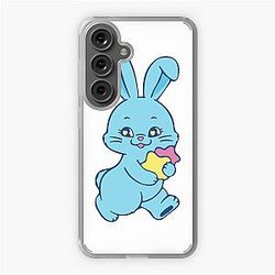 NewJeans Winter Star Bunny in Blue Samsung Galaxy zachte geval