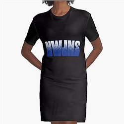 NewJeans Logo  Graphic T-Shirt Dress