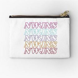 NewJeans NWJNS, New Jeans Logo and Mascot Bunny, Kpop NWJNS Merch, Ditto Zipper Pouch