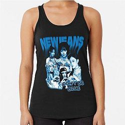 NewJeans Tshirt Dont be blue kpop tee Racerback Tank Top