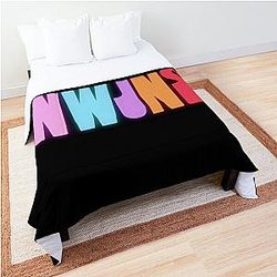 NewJeans NWJNS Logo Comforter