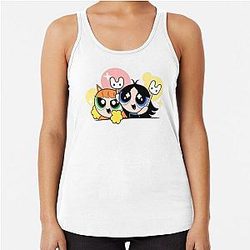 NewJeans NWJNS New Jeans Powerpuff meisjes sticker pakket Hanni Hyein Minji Haerin Danielle schattig esthetisch paar Tokkis lightstick Light stick Racerback Tank Top