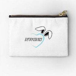 NewJeans Heart Bunny, New Jeans Logo and Mascot Bunny, Kpop NWJNS Merch, Ditto Zipper Pouch