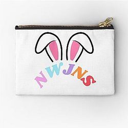 NewJeans Bunny Ears, New Jeans Logo and Mascot Bunny, Kpop NWJNS Merch, Ditto Zipper Pouch