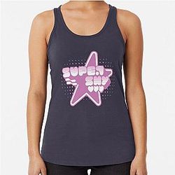 New jeans newjeans super shy pink bunny tokki - Morcaworks Racerback Tank Top