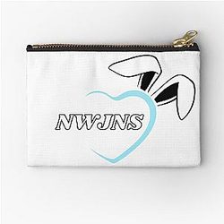 NewJeans Heart Bunny, New Jeans Logo and Mascot Bunny, Kpop NWJNS Merch, Ditto Zipper Pouch