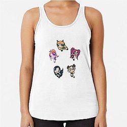 NewJeans Powerpuff Girls Circle Racerback Tank Top