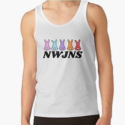 NewJeans Bunnies, New Jeans Logo and Mascot Bunny, Kpop NWJNS Merch, Ditto Tank Top