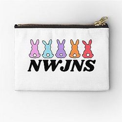 NewJeans Bunnies, New Jeans Logo and Mascot Bunny, Kpop NWJNS Merch, Ditto Zipper Pouch