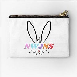 NewJeans K-Pop Group, New Jeans Logo and Mascot Bunny, Kpop NWJNS Merch, Ditto Zipper Pouch