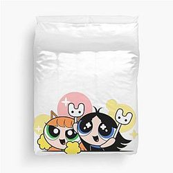 NewJeans NWJNS New Jeans Powerpuff meninas adesivo pacote Hanni Hyein Minji Haerin Danielle bonito casal estético Tokkis Light stick Duvet Capa