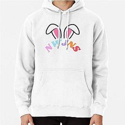 NewJeans Bunny Ears, New Jeans Logo and Mascot Bunny, Kpop NWJNS Merch, Ditto Pullover Hoodie