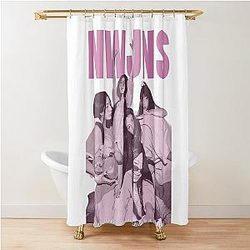 NewJeans pink Shower Curtain