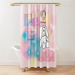 Inspired by... NewJeans songs 'Hype Boy' and 'Attention' Shower Curtain