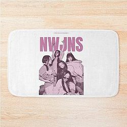 NewJeans pink Bath Mat