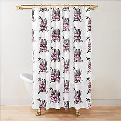 NewJeans Starry Pop Shower Curtain