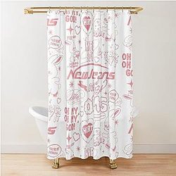 NewJeans K-POP Fan Art Shower Curtain