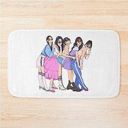 NewJeans Kpop Group Fanart Bath Mat