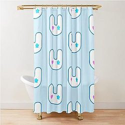 NewJeans Bunnies Shower Curtain