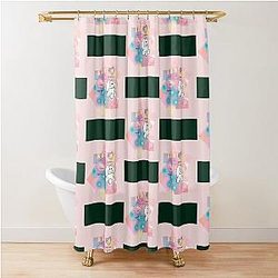 Inspired by... NewJeans songs -Hype Boy- and -Attention- Shower Curtain