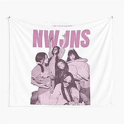 NewJeans pink Tapestry