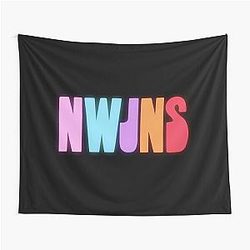 NewJeans NWJNS Logo Tapestry