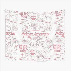NewJeans K-POP Fan Art Tapestry