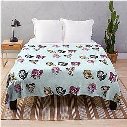 NewJeans Powerpuff Girls Sticker Pack Throw Blanket