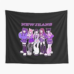 NewJeans forever Tapestry