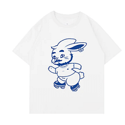 Unofficial Beard Bunny Blue DTNK1303 NewJeans T-Shirts