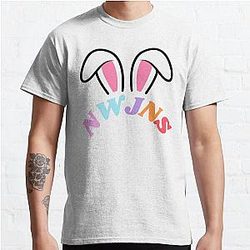 NewJeans Bunny Ears, New Jeans Logo und Mascot Bunny, Kpop NWJNS Merch, Ditto Classic T-Shirt