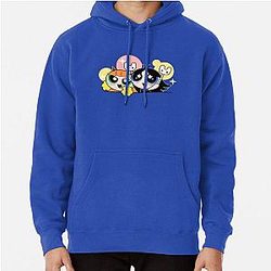 NewJeans NWJNS New Jeans Powerpuff girls sticker pack Hanni Hyein Minji Haerin Danielle cute aesthetic couple Tokkis lightstick Light stick  Pullover Hoodie
