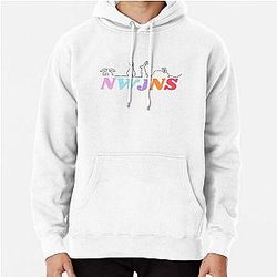 NewJeans K-Pop Group, New Jeans Logo and Mascot Bunny, Kpop NWJNS Merch, Ditto Pullover Hoodie