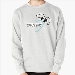 NewJeans Heart Bunny, New Jeans Logo and Mascot Bunny, Kpop NWJNS Merch, Ditto Pullover Sweatshirt