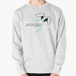 NewJeans Heart Bunny, New Jeans Logo and Mascot Bunny, Kpop NWJNS Merch, Ditto Pullover Sweatshirt