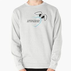 NewJeans Heart Bunny, New Jeans Logo and Mascot Bunny, Kpop NWJNS Merch, Ditto Pullover Sweatshirt
