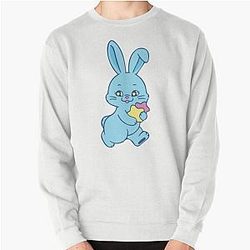 NewJeans Winter Star Bunny in Blue Pullover Sweatshirt