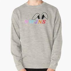 NewJeans Bunny Ears, New Jeans Logo and Mascot Bunny, Kpop NWJNS Merch, Ditto Pullover Sweatshirt